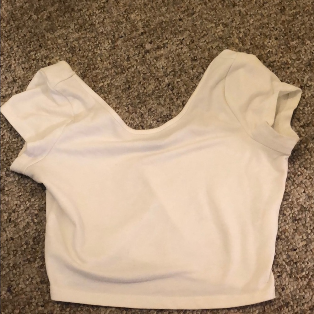 Tobi white crop top